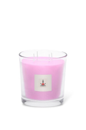 Γυάλινο Δοχείο 12x12cm Ροζ-Baby Powder