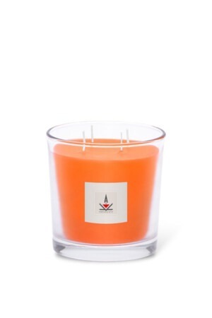 Γυάλινο Δοχείο 12x12cm Πορτοκαλί-Orange Blossom